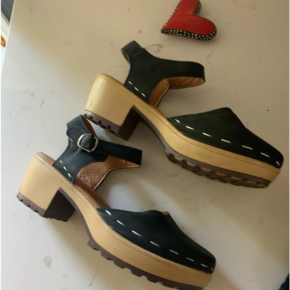 Wood Clogs Mary Janes